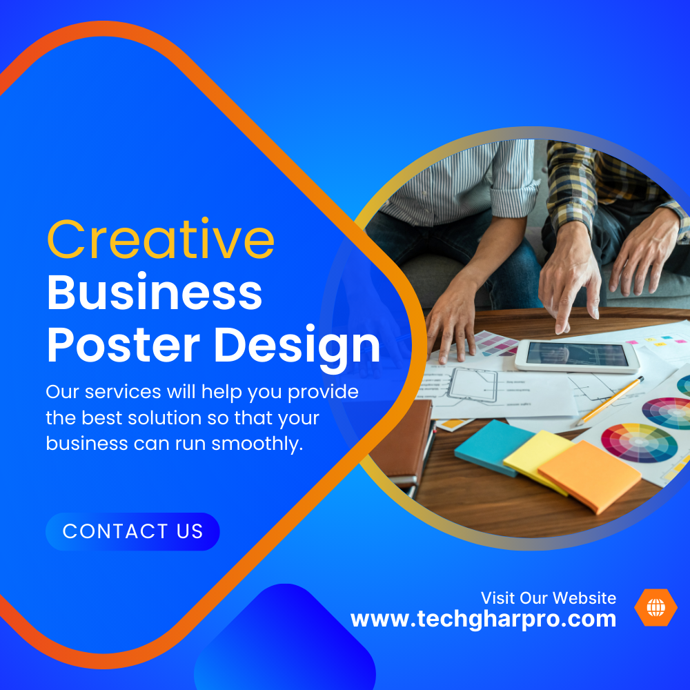 Business Poster Design Tech Ghar Pro